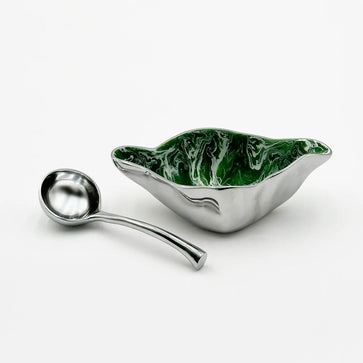 Verdura Sauce Boat W/ Ladle - Nima Oberoi Lunares