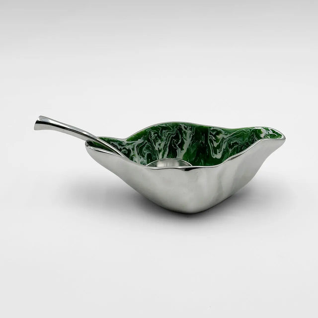 Verdura Sauce Boat W/ Ladle - Nima Oberoi Lunares
