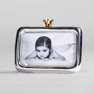 Crown Frame 4X6 Silver/Gold