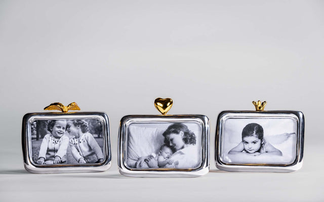 Crown Frame 4X6 Silver/Gold