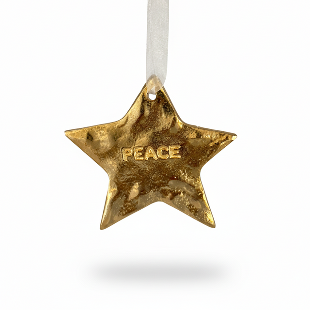 Ornament Star with Peace - Nima Oberoi Lunares