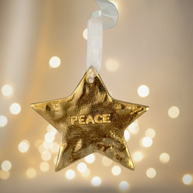 Ornament Star with Peace