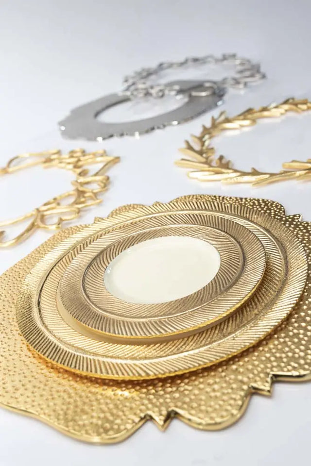 Hearts Charger Nickel Silver - Nima Oberoi Lunares