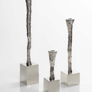 Nest Candle Holder Nickel Silver - Nima Oberoi Lunares