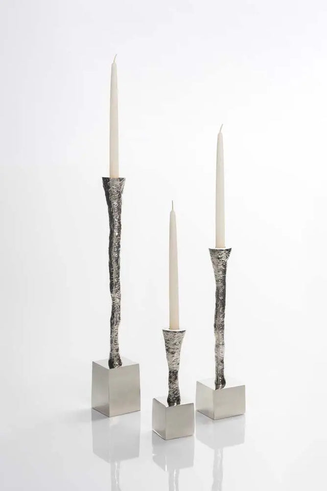 Nest Candle Holder Nickel Silver - Nima Oberoi Lunares