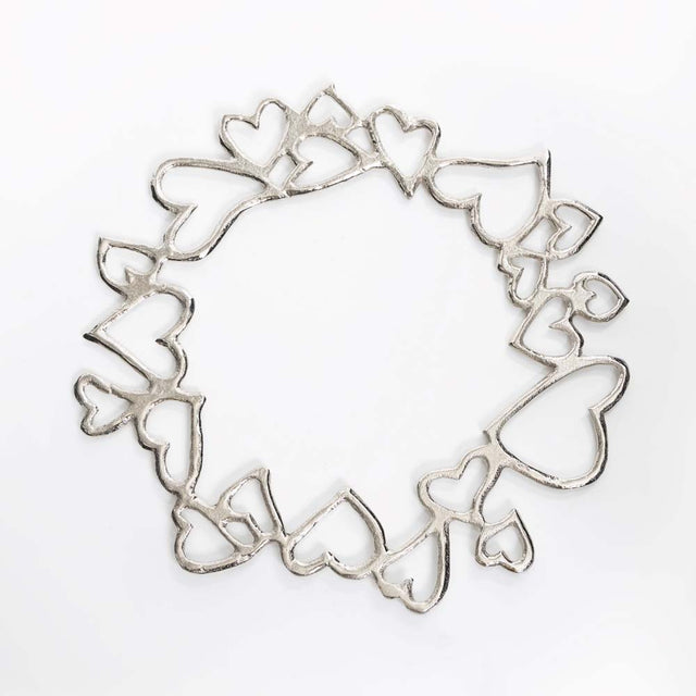 Hearts Charger Nickel Silver - Nima Oberoi Lunares
