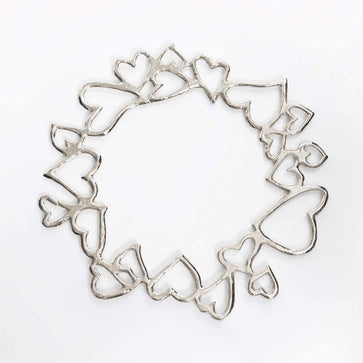 Hearts Charger Nickel Silver - Nima Oberoi Lunares