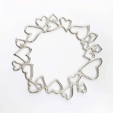 Hearts Charger Nickel Silver - Nima Oberoi Lunares