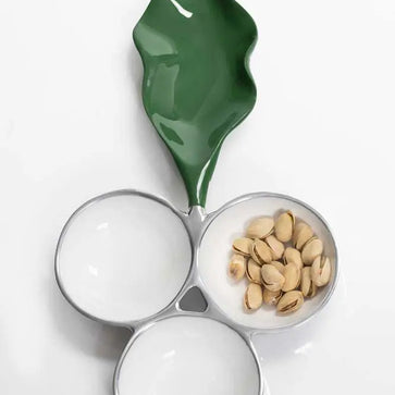 Verdura 3 Part Snack Dish - Nima Oberoi Lunares
