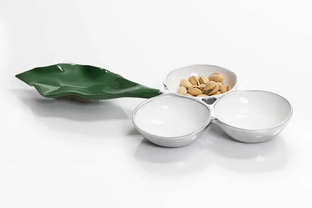 Verdura 3 Part Snack Dish - Nima Oberoi Lunares
