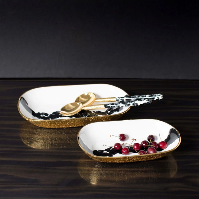 Bianco Nero Rectangle Bowls - Nima Oberoi Lunares