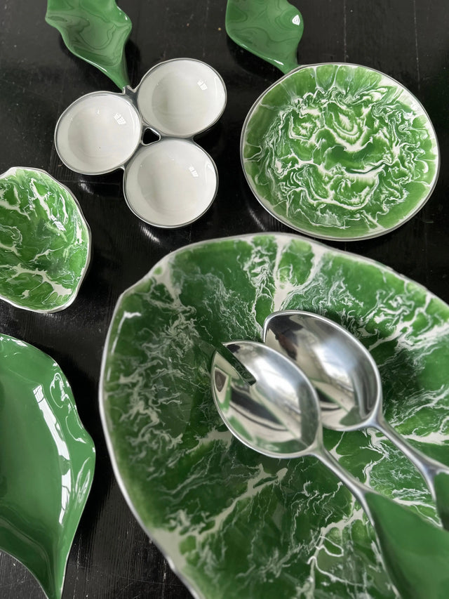 Verdura 3 Part Snack Dish - Nima Oberoi Lunares