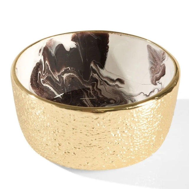 Bianco Nero Round Bowl