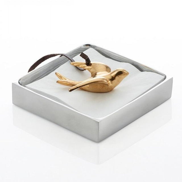 Dove Cocktail Napkin Holder Silver/Gold - Nima Oberoi Lunares