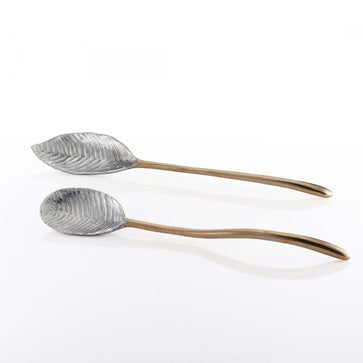 Feather Long Serving Set Polished/Gold - Nima Oberoi Lunares