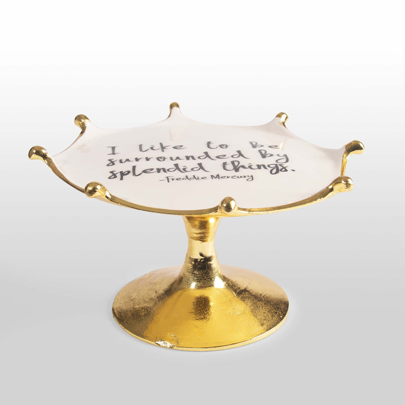 Freddie Mercury - Cake Stand with Quote