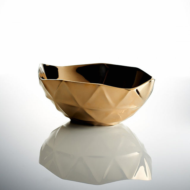 Geo Bowl Lg Gold - Nima Oberoi Lunares