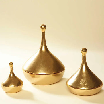 Greco Covered Vessel Gold - Nima Oberoi Lunares