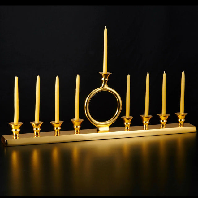 O Menorah Candleholder Gold
