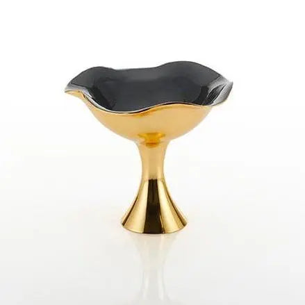 Ruffled Candy Dish Graphite