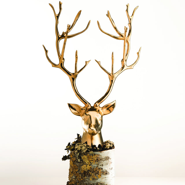 Stag Bust Gold - Nima Oberoi Lunares