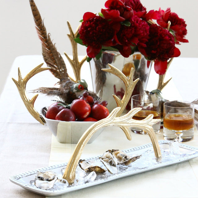 Staghorn Pedestal Bowl Lg - Nima Oberoi Lunares