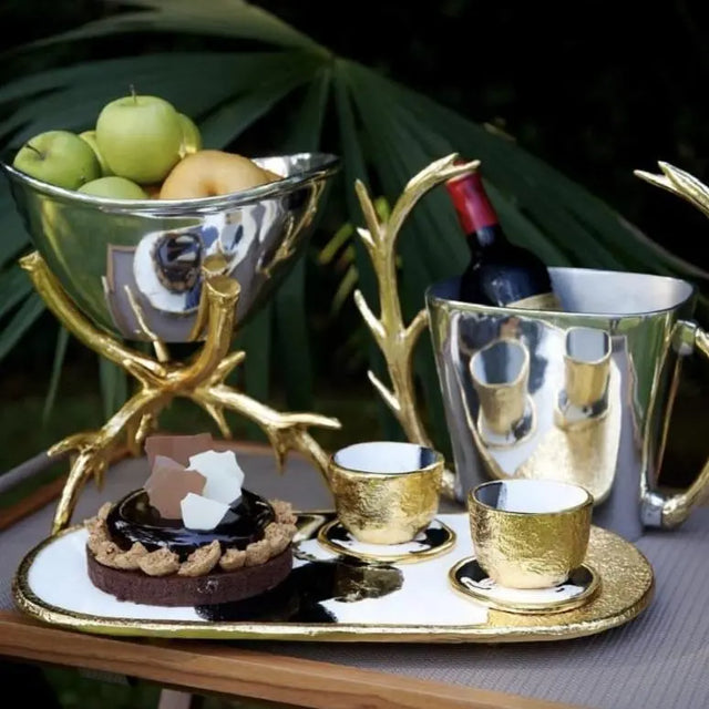 Staghorn Pedestal Bowl Lg - Nima Oberoi Lunares