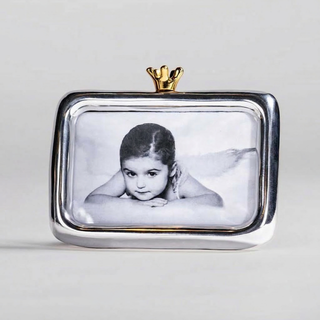 Crown Frame 4X6 Silver/Gold