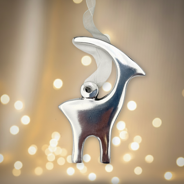 Ornament Silver Antelope