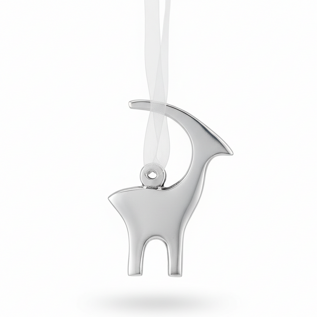 Ornament Silver Antelope