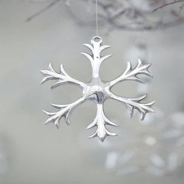 Ornament Silver Snowflake