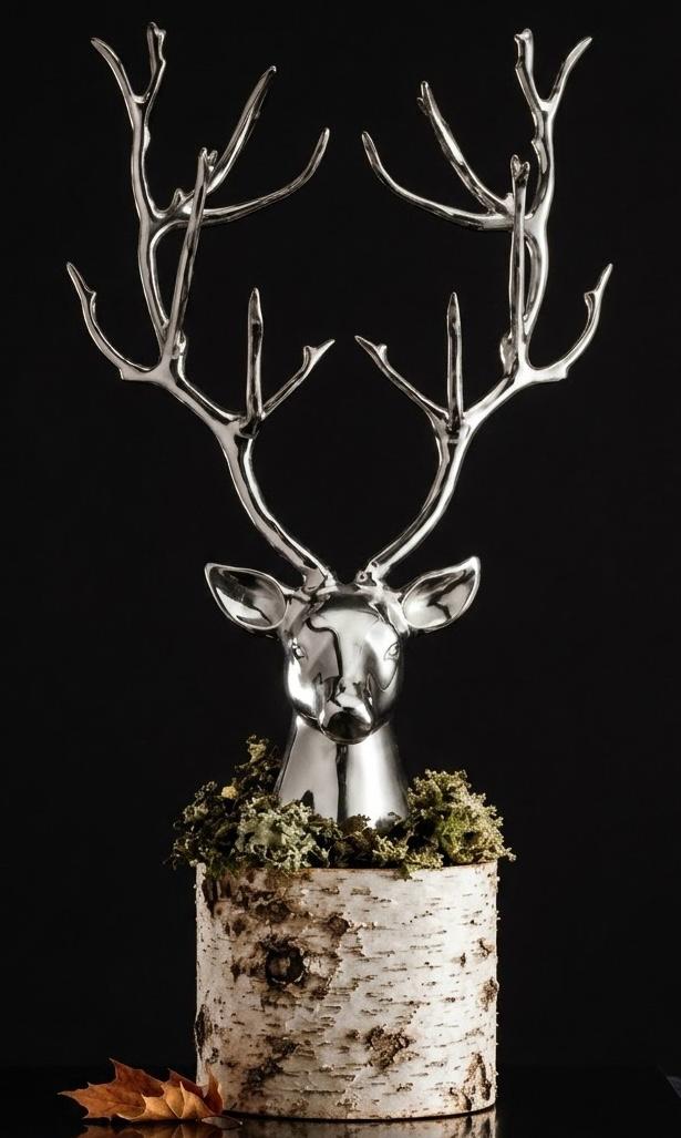 Stag Bust Silver