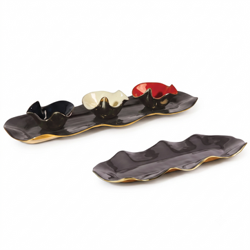 Ruffled Long Trays Graphite