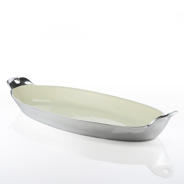 Lodge Oval Dish Lg Oyster - Nima Oberoi Lunares 