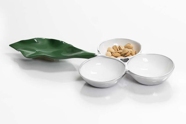 Verdura 3 Part Snack Dish - Nima Oberoi Lunares 