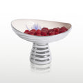 Blue Pedestal Bowl - Pedestal Bowl | Nima Oberoi Lunares