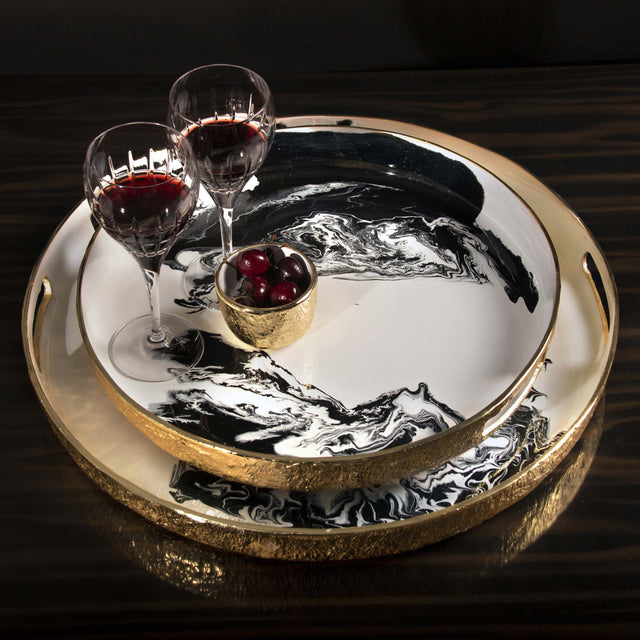 Bianco Nero Serving Trays