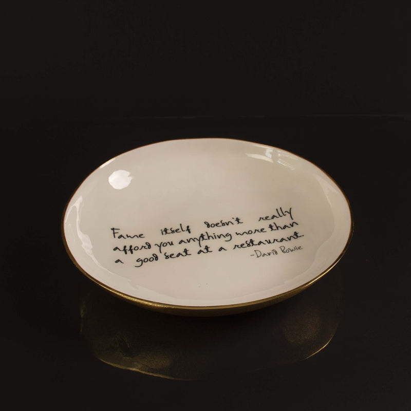 Bowl With Quote - David Bowie