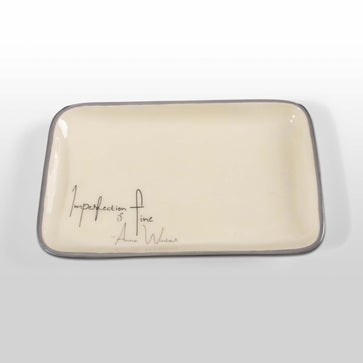 “Imperfection Is Fine” Anna Wintour - Valet Tray with Quote