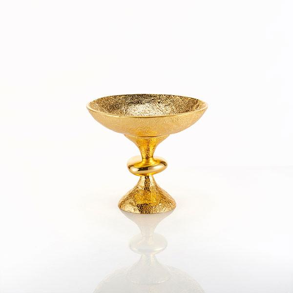 Nest Pedestal Bowl Gold