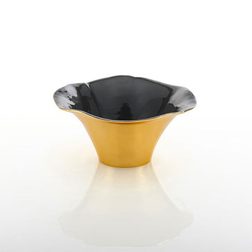 Ruffled High Bowl Graphite