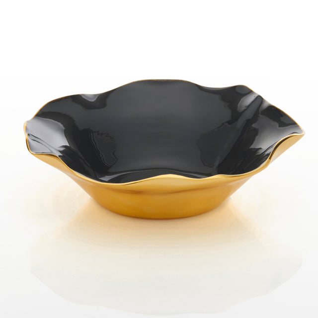 Ruffled Bowl Graphite