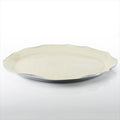 Ruffled Oval Platter Oyster Lg