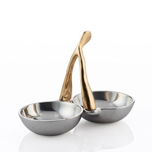 Wishbone Double Condiment Silver/Gold - Nima Oberoi Lunares 